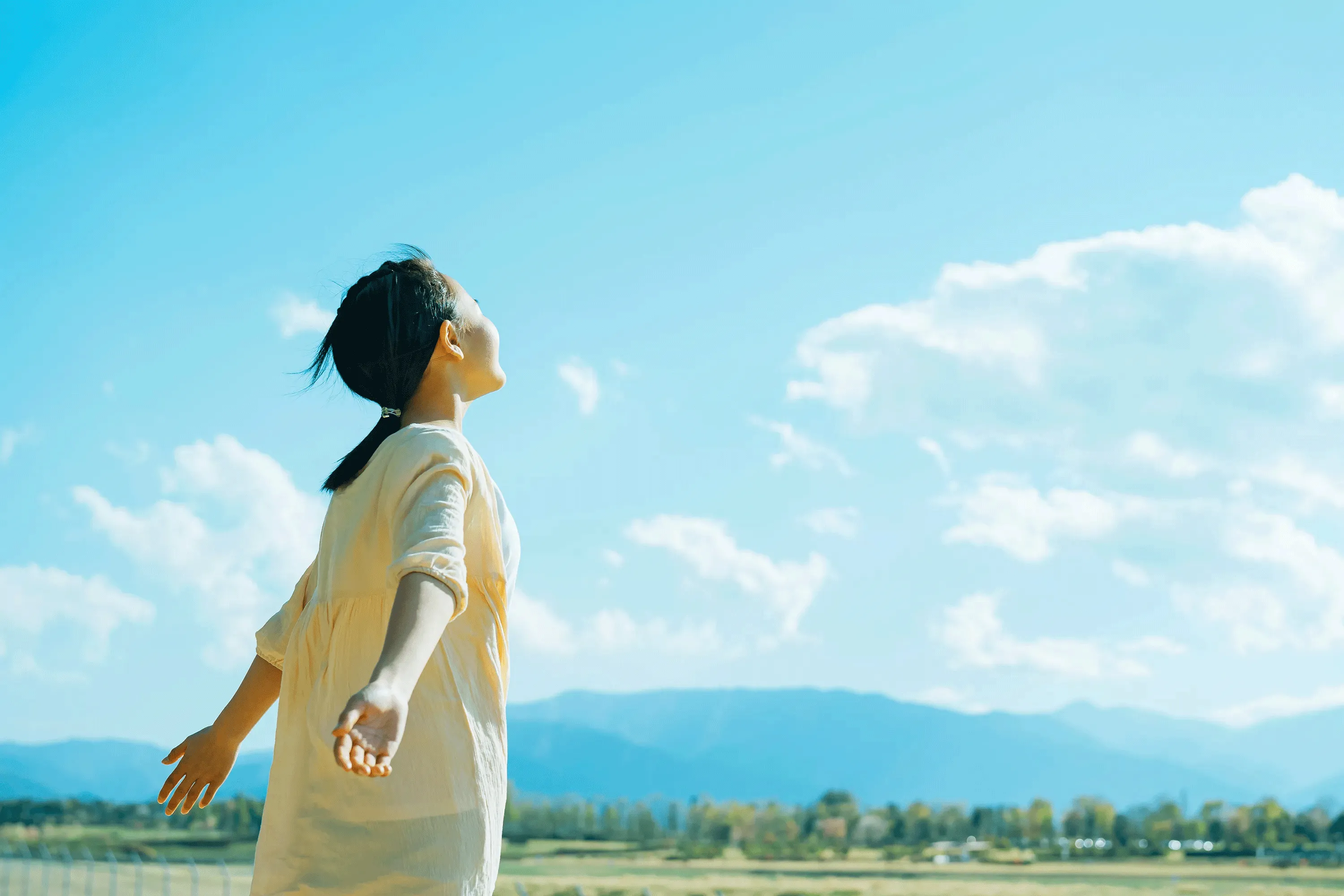 青空と少女